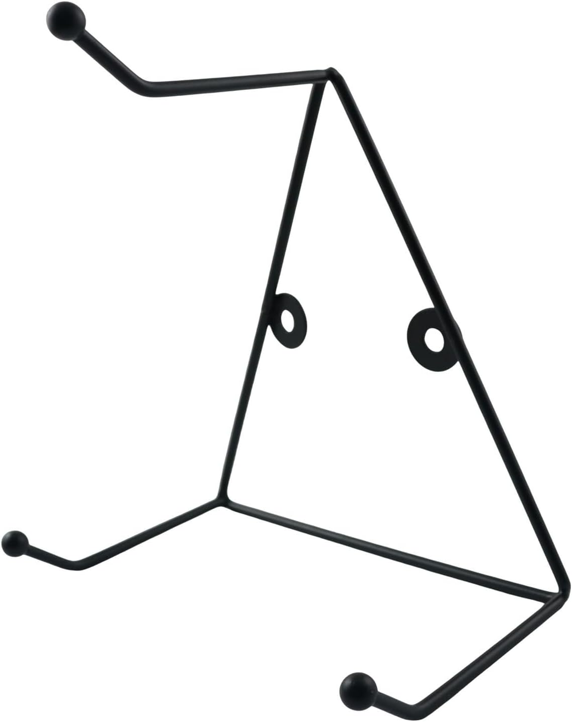 XGNG Wrought Iron Triangular Wall Mounted Coffee Mug Holder Metal Home Storage Mug Hooks Display Rack 3 Hooks for Counter Utensils Drain Rack image 3