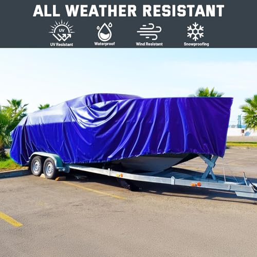 Image of Kesfitt Tarp Heavy Duty Waterproof 8x10FT,16 Mil Thick Tarps Tear&Fade Resistant,UV Resistant,Poly Tarp Cover with Grommets and Reinforced Edges for Outdoor Camping Pools Boat