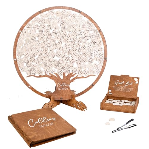 Wooden Tree Wedding Guest Book Alternative – Unique Drop Box
