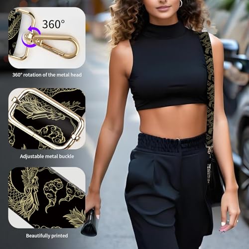 Image of Wide Purse Strap Replacement Crossbody, Funny Shoulder Strap Adjustable, Cute Bag Strap for Women Guitar Purses