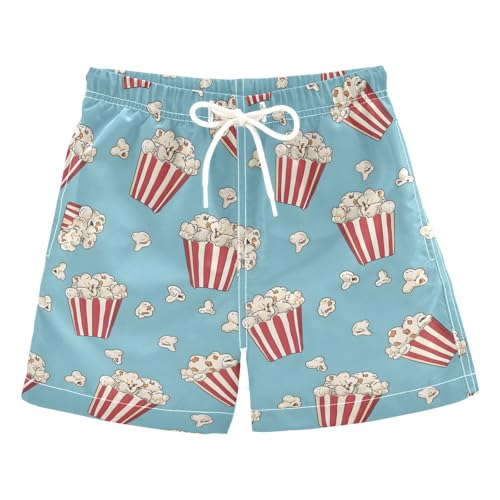 ALAZA Tree Paris Eiffel Tower House Boys Quick Dry Beach Board Shorts Kids Swim Trunks Bathing Suit Swimsuit 4T Multicolor