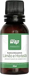 WAP Essência Hidrossolúvel para Umidificador, Difusor e Climatizador 30ml Limão E Hortelã