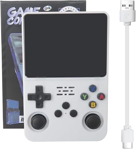 Miniatura 10 de USonline911 R36S Consola de videojuegos portátil retro 128GB Sistema Linux 3.5 '' Pantalla IPS 15,000 juegos portátiles (negro) Negro -,Púrpura,Rojo