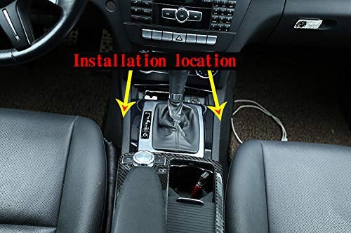 YIWANG ABS Plastic Car Central Storage Box Door Glove Armrest Box for Mercedes Benz C Class W204 2008-2014 Auto Accessories (Driver+Passenger 2Pcs)