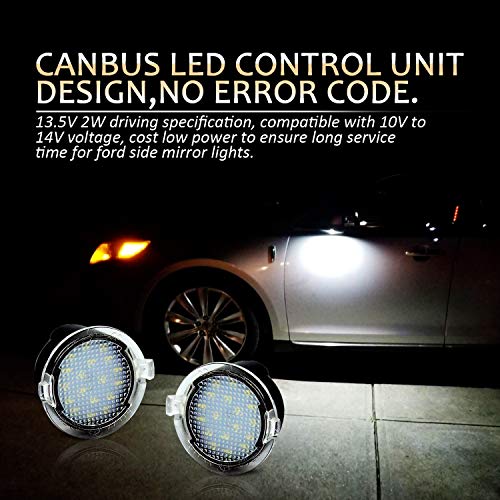 Lámparas LED para espejo lateral D-Lumina 2 piezas blanco 6000K miniatura 3