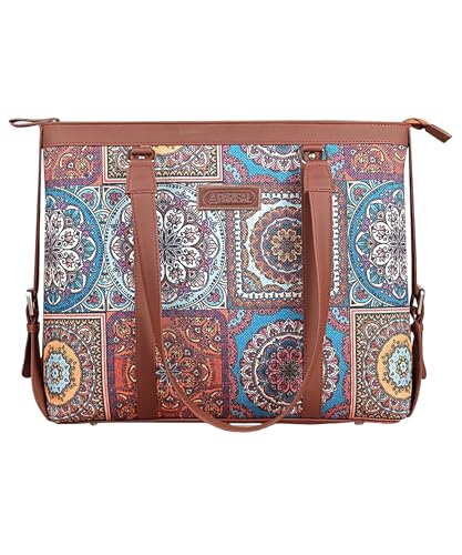 Image of Stylish Tote Bags for Office Use | Laptop Bag 15.6 inch | Purse for Women | Vegan Leather Handbag | Daily & Travel Use |