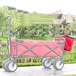 Isolierte Kühltasche mit Push-Pull-Trolley, 15 l, perfekt für Outdoor-Picknick, Camping, Grillen, Einkaufen, Golf, zusammenklappbarer Wagen mit Zubehör für Tiefkühlkost