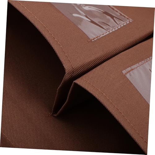 Sacs de chariot d'épicerie de ménage Holibanna ultra résistants en tissu café - 5