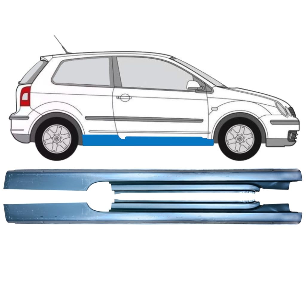 Voll schweller für Volkswagen Polo 2001-2009 / Links+Rechts/Satz