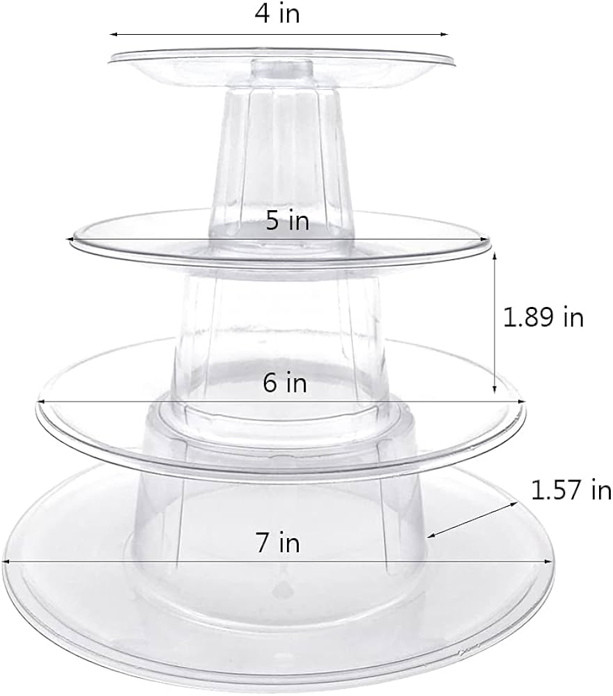 Amazon｜2セット 4段マカロンディスプレイスタンド ラウンドマカロン