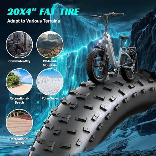 SISIGAD Folding Electric Bike for Adults, 1500W Peak Motor
