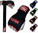 Brutul Padded Inner Gel Gloves Training Gel Elastic Hand Wraps for Boxing Gloves Quick Wraps Men & Women Kickboxing Muay Thai MMA Bandages Wrist Wrap Protector Handwraps (Pair) (Red, S)