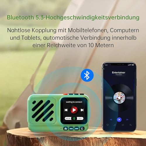 Choyong Voyager Bluetooth-Lautsprecher, kabellos, Internetradio, globale Version mit WLAN/4G, Weltradiosender, BT5.3, Elektronik für Zuhause/Reisen/Outdoor, tragbarer Mini-Lautsprecher – Bild 5