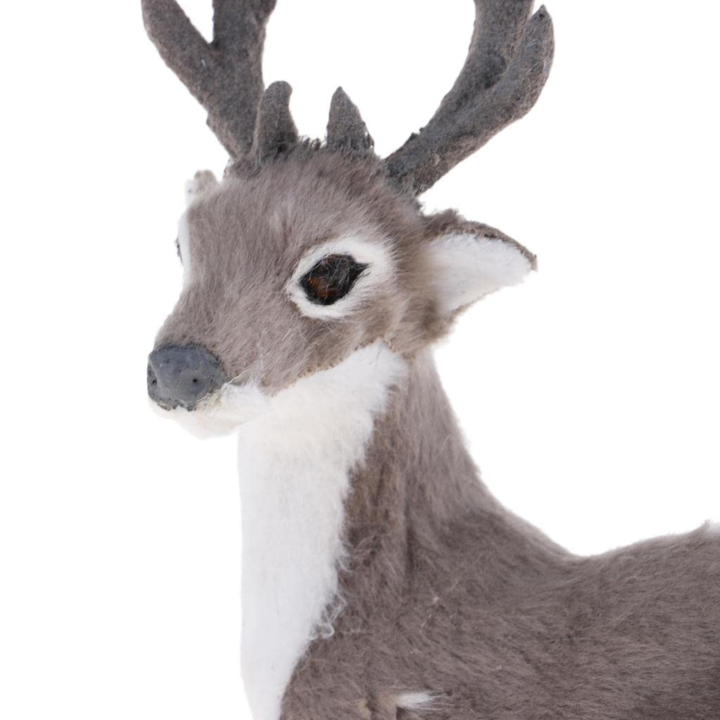 【新品】トナカイ ヘラジカ 2体セット スウェーデン製 クリスマス 1ペア北欧スタイルヘラジカ彫刻クリスマストナカイ置物鹿彫像