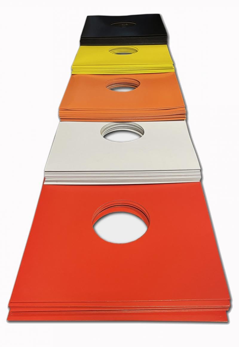 25 Fundas - Carpetas de Carton para Discos de Vinilo LP en Colores Variados/Ref. 1428