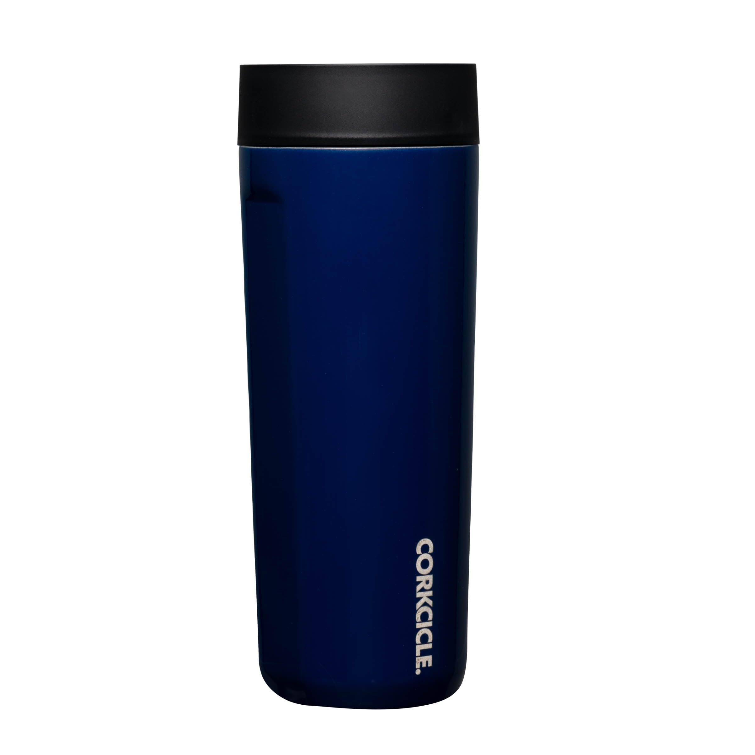 CorkcicleCommuter Cup Travel Mug - Insulated Coffee Mug with Lid - Keeps Drinks Cold 18 Hours - 360° Spill-Proof Sip Lid - Holiday Gift - Great for Gifting Warmth - 17 oz - Midnight Navy