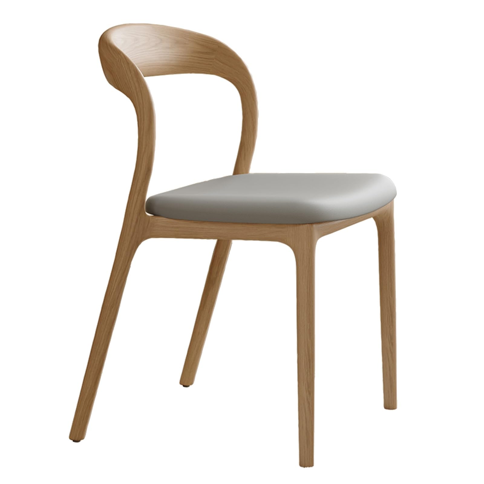 Sillas de comedor, silla de cocina de madera, sillas de comedor tapizadas modernas, silla de recepción para oficina, sala de estar, no requiere montaje