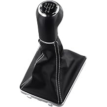5 Speed Manual For Shift Knob,With Leather Boot For Opel,For Astra III H 1.6,For Vauxhall 2004-2010 Gear Shifter Handle Black