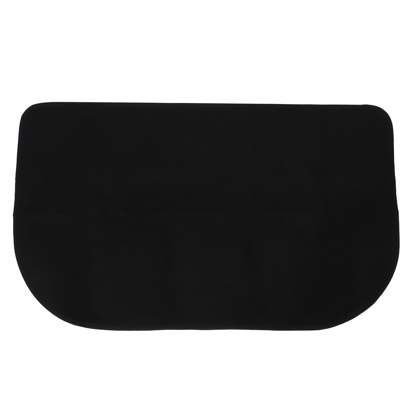 Tappetino Ignifugo per Caminetto a Mezzaluna 40x60 Cm in Poliestere e Pvc Resistente al Calore e All’usura per Protezione Pavimenti Interni ed Esterni