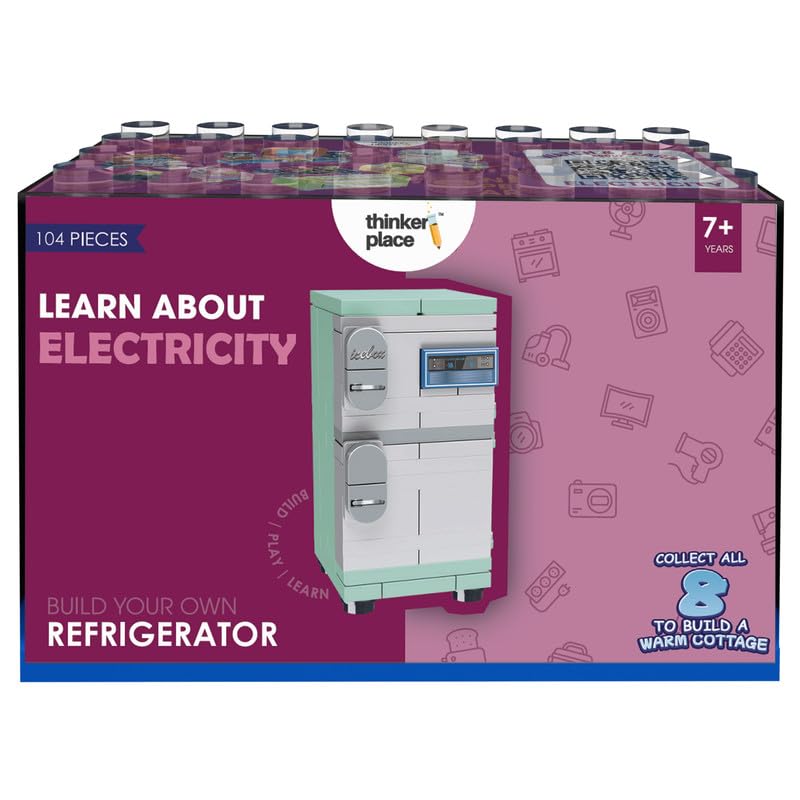 Image of STEM Home Appliance Refrigerator Building Blocks Set (93 Pcs) | DIY Kitchen & Pretend Play Toy for Kids 6+ Years (Boys & Girls) | Educational Role Play Creativity Toy