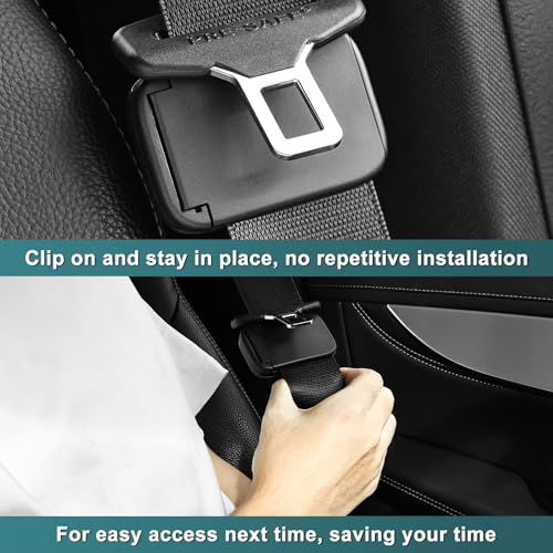 image for OORAII Seat Belt Adjuster Seatbelt Clip for Car, Shoulder Neck Belt Lo