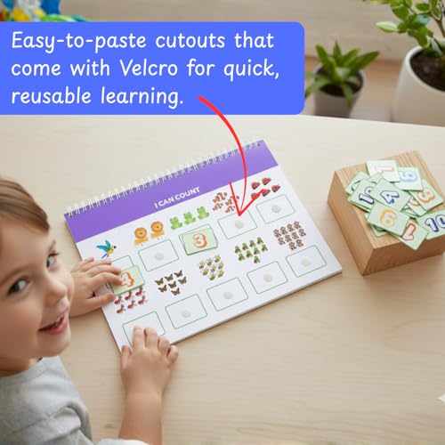 Image of Rays of Ink Kids Montessori Busy Book 19 Activities (13 Velcro + 6 Wipe Off Activities) | Activity Book for Kids 2-5 Years | Early Learning Toy for Toddlers | Learning & Preschool Educational Gift | Reusable Velcro Activity Pages | Learning Gift for Kids