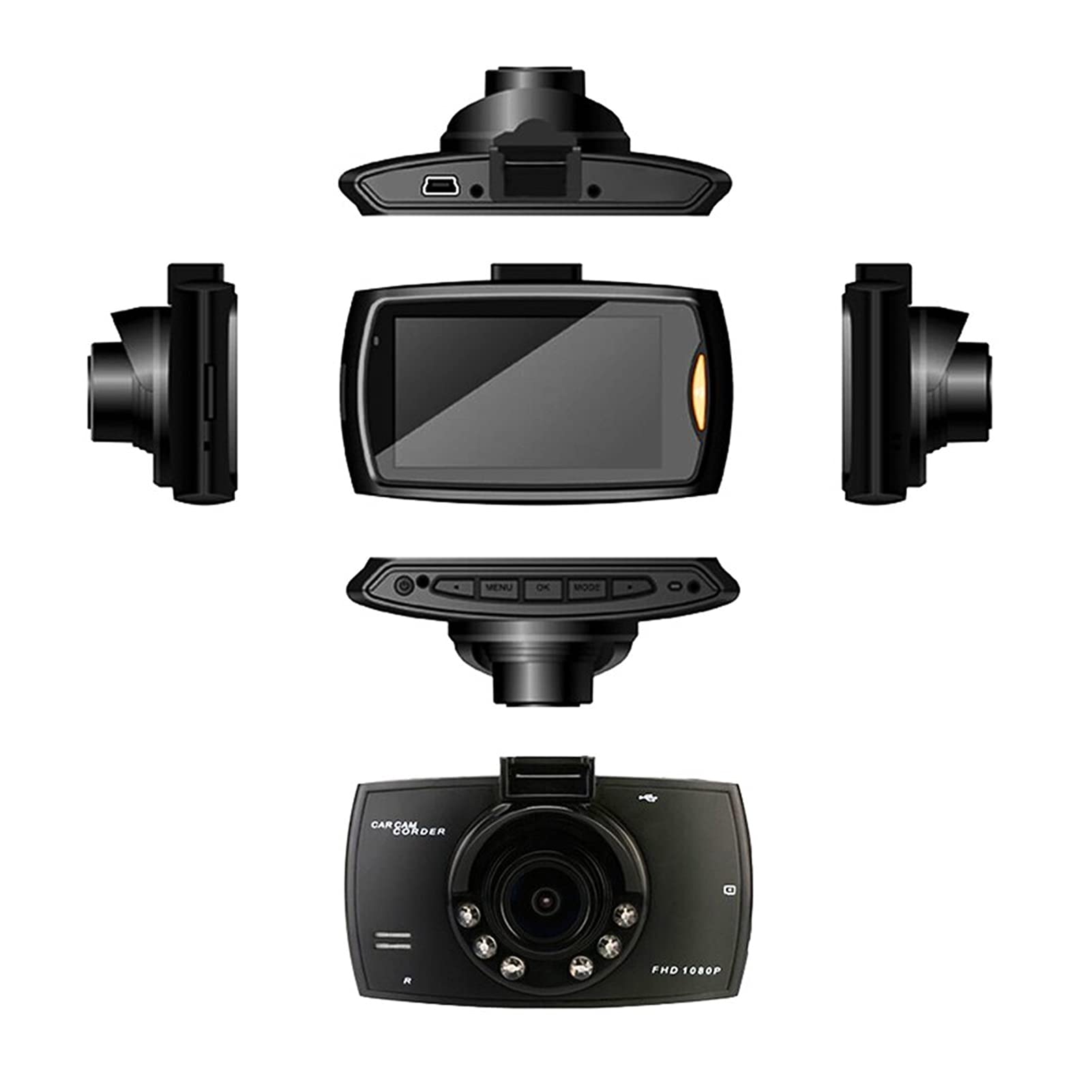 Amazon.co.jp: フル1080P ドライブレコーダー 車 DVR 2.2インチ