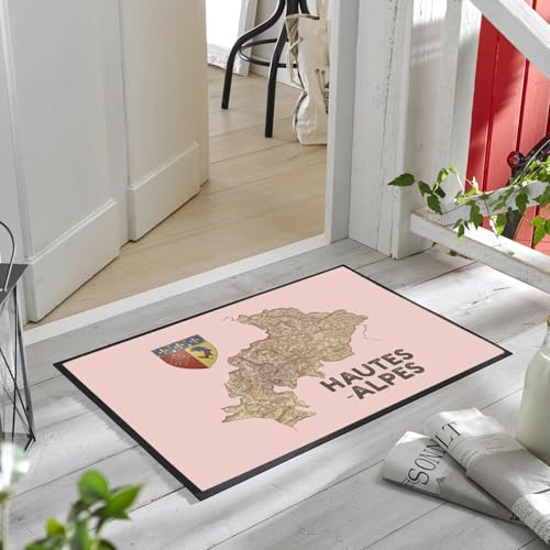 Paillasson Rose Hautes Alpes 05 tapis d'entrée vintage Gap PACA 60x40cm