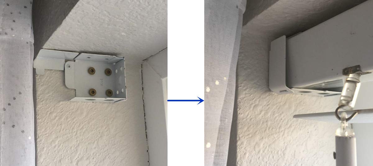 Buy Cutelec 2pcs Box Mounting Bracket for Low Profile Blinds 2inch