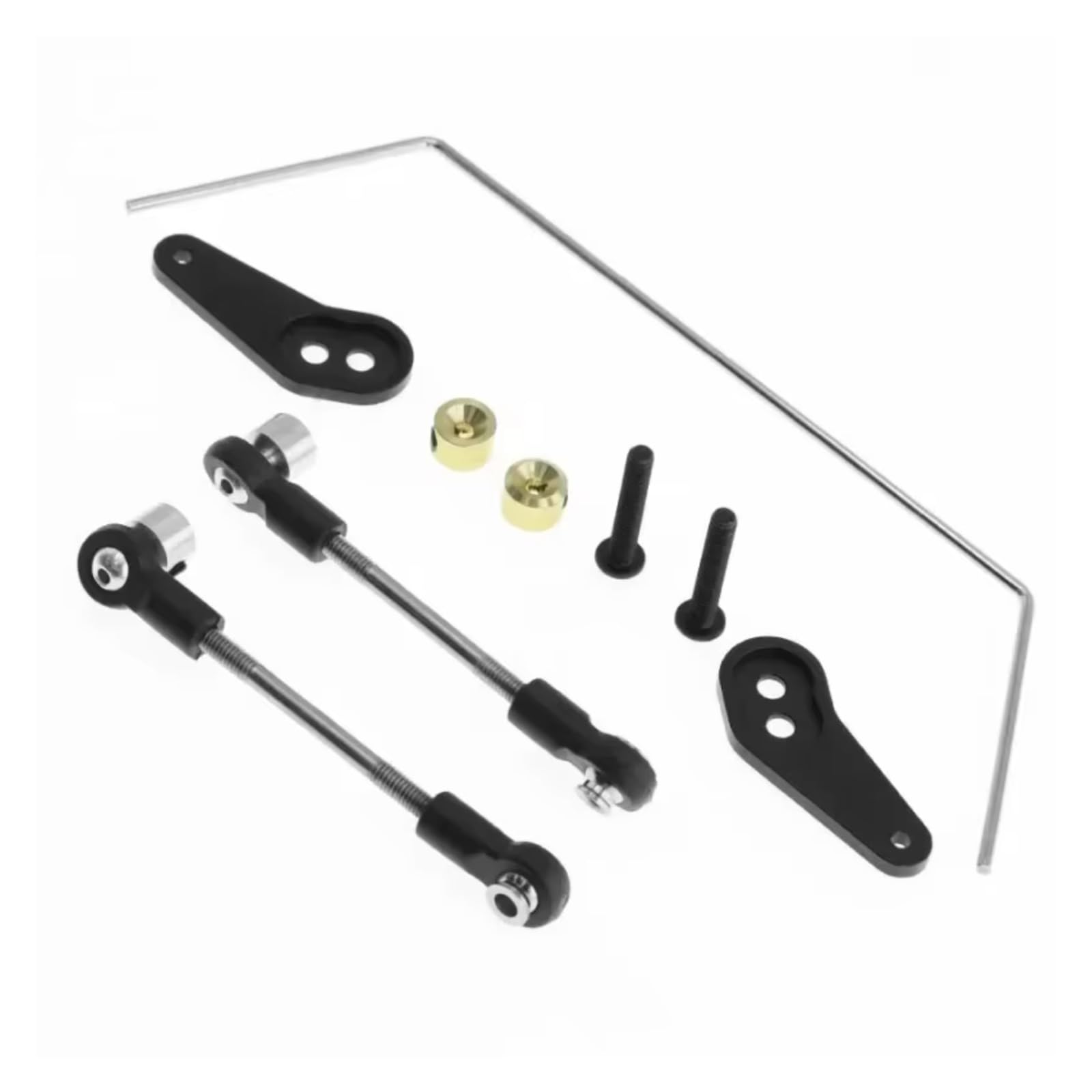 RC Coche Accesorio para Tamiya BB01 para BBX 1/10 Juego De Barra Estabilizadora Trasera De Aluminio RC para Buggy Mejoras De Coche Piezas Accesorios Y Repuestos