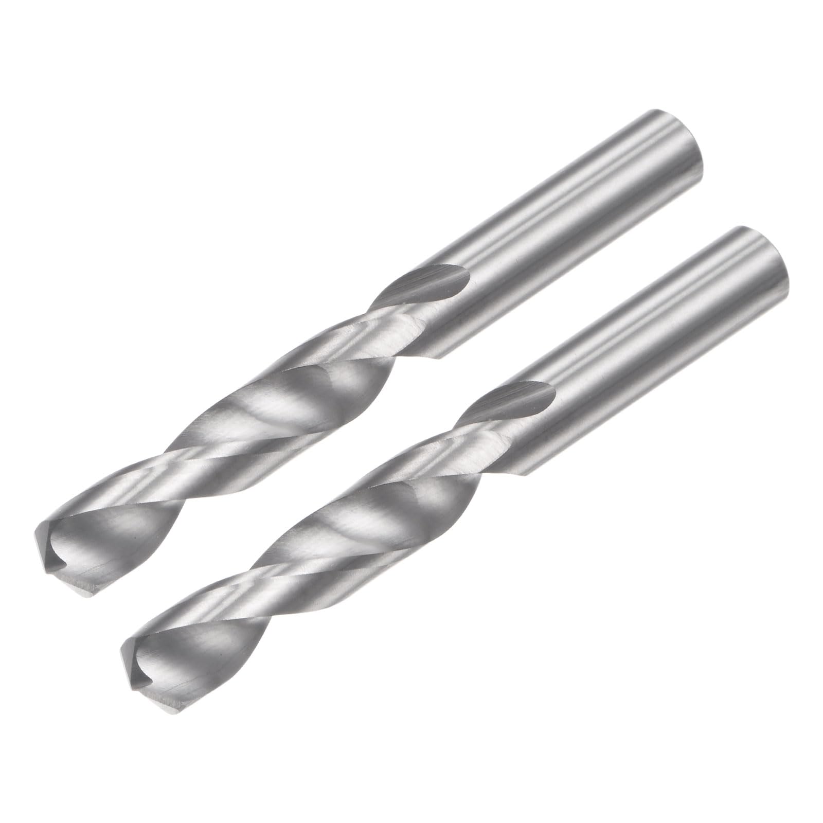 uxcell Solid Carbide Drill Bits, 6.5mm C2/K20 Tungsten Carbide Jobber Drill Bits Straight Shank Drilling Tool for Stainless Steel Aluminum Iron Metal