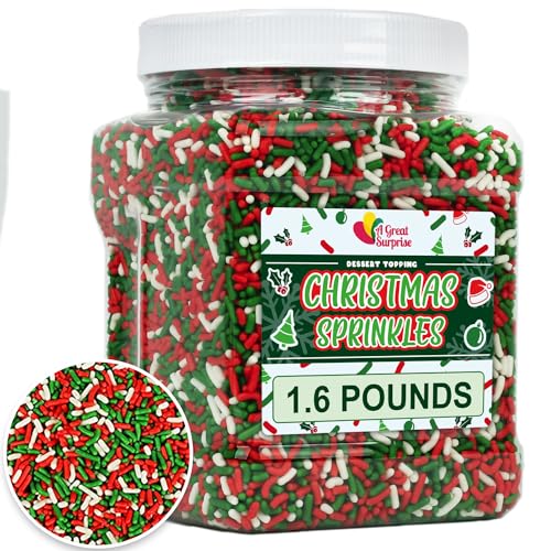 Christmas Sprinkles Bulk 1.6 Pounds