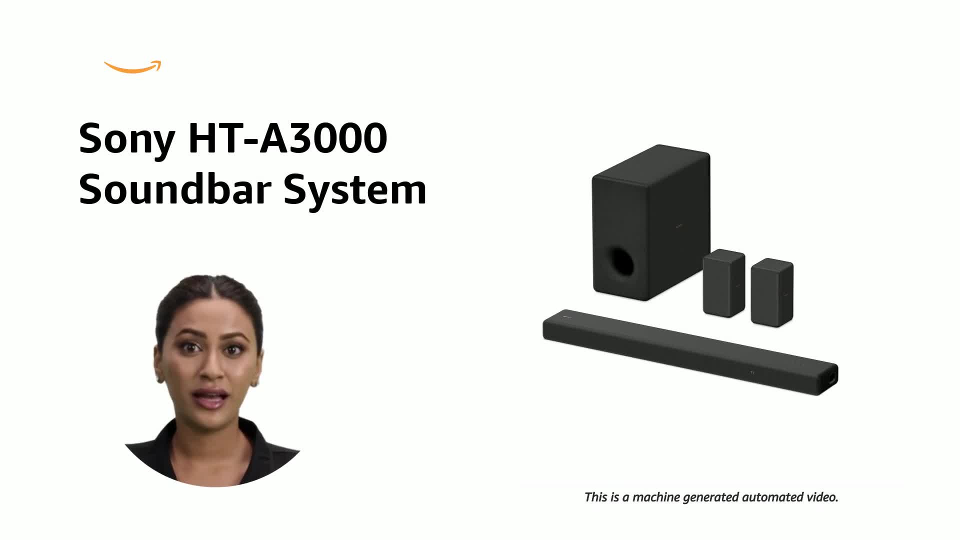 Sony HT-A3000 5.1.ch 360 SSM and Dolby Atmos Soundbar Home Theatre