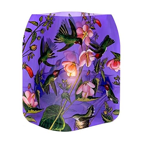 MODGY Luminary Lanterns Candle Holder Decorative Indoor Outdoor Decor, Lanterns for Wedding Centerpiece Decoration Outside Patio 4-Pack, with Flameless Floating LED Candles Hummingbird Cover