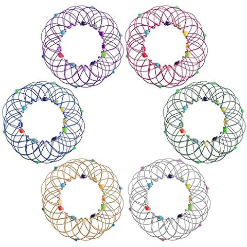 Kaixin Flower Basket Toy, Transforming 35 Different Shapes Magic Infinity Loop Toy Handmade Wire Toy Soft Wire Basket Shape Changable Toys, Infinity Interactive Magic Hoop Stress Relief Toy Cover