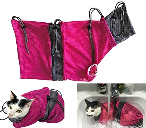 Alemon - Bolsa de Aseo para Gatos y túnel de Gato