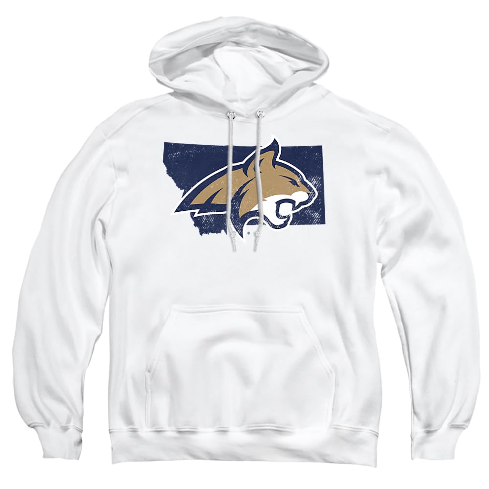Montana State University Official State Shape Unisex Adult Pull-Over Hoodie