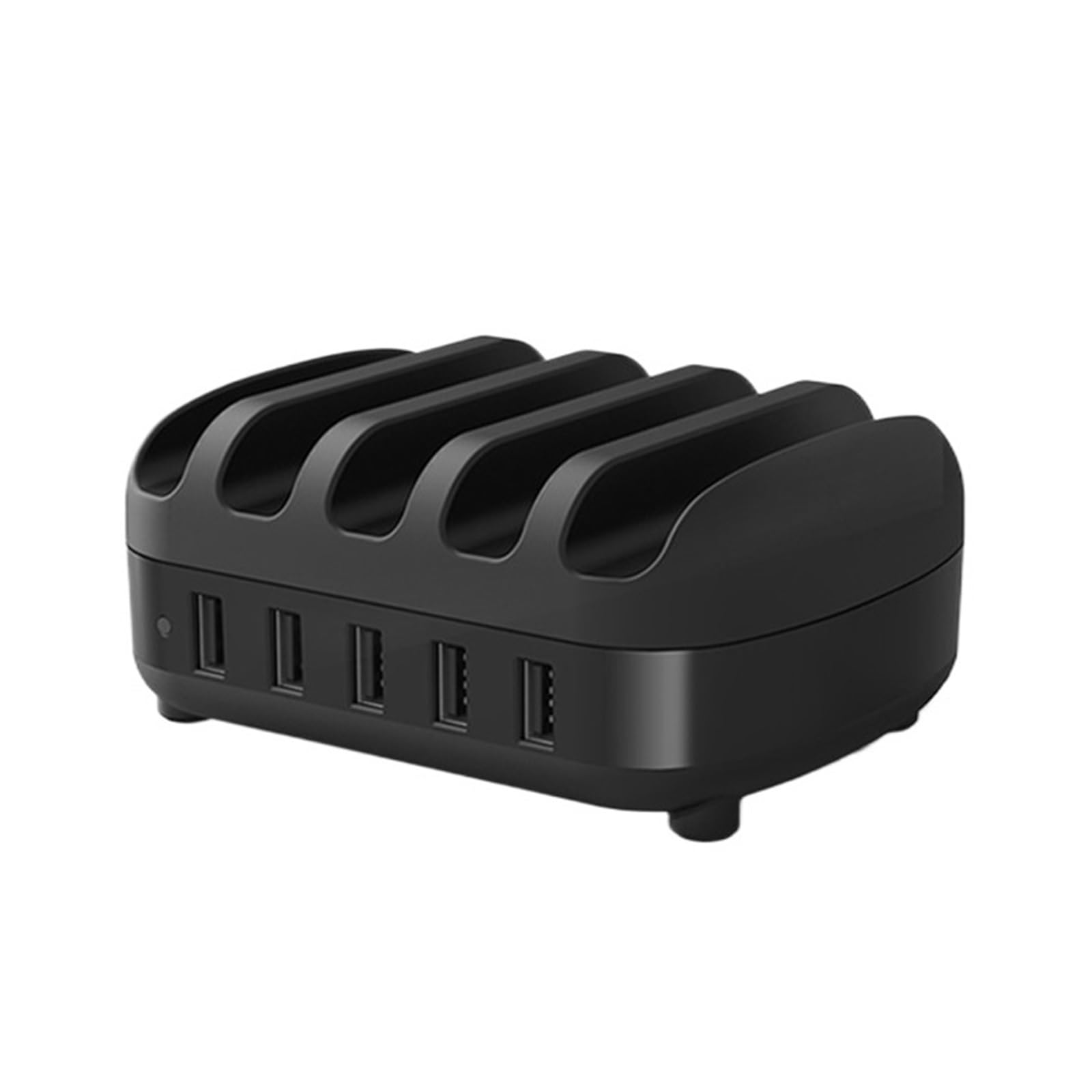 Supporto For Stazione Dock Di Ricarica USB Multiporta Adattatore For Caricabatterie Con Presa Multipla 5 A Alimentatore For Telefono Cellulare Smartphone Capacità Di Ricarica Rapida(Black)