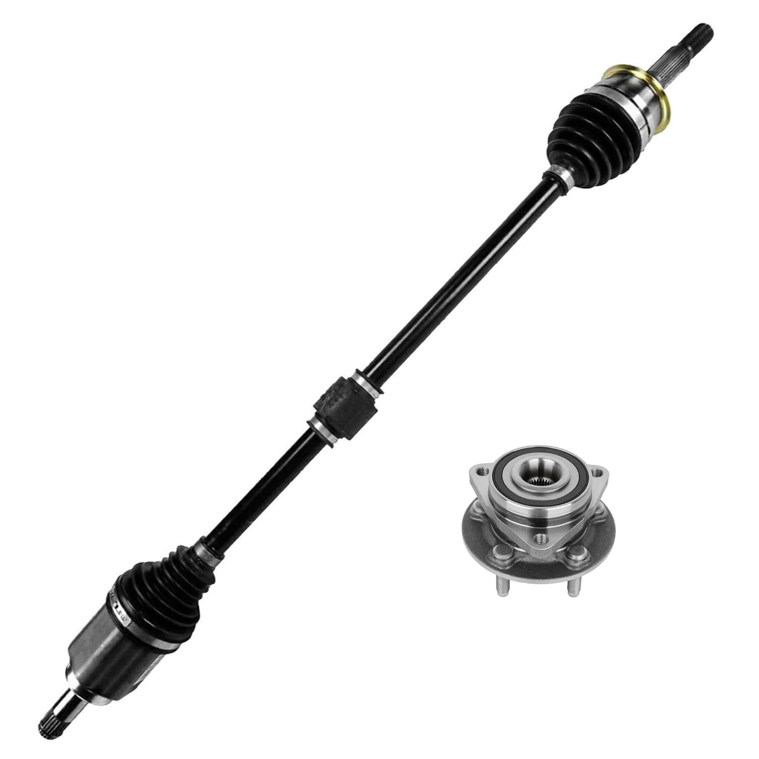 Detroit Axle - 2pc Front Right CV Axle Kit for 2016-2019 Chevrolet Cruze