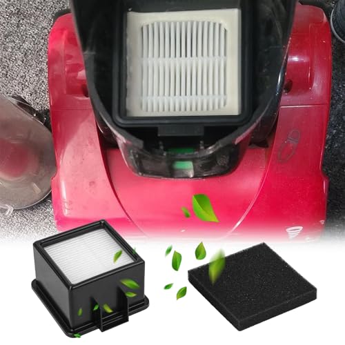 Image of 2Pcs F43 HEPA Filter and Foam Filters for Dirt Devil UD20005 UD20010 Cyclonic Quick Vac Upright Vacuums, 2PY1105000 1PY1106000 f43 Filter and Foam Filter