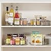 LAMU 3 Pack Lazy Susan Organizer Turntable for Cabinet, Pantry Organizers and Storage, Rotating Condiment Organizer for Kitchen, Table Top, Fridge, Countertop, Spice Organization, 9.25'' 10.6'' 12'' #2