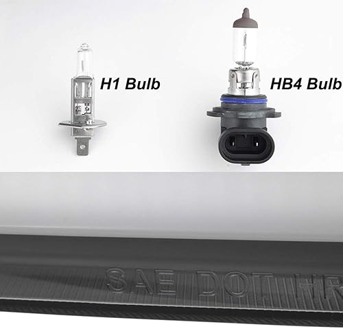 Miniatura 6 de AKKON - Para 2006-10 Dodge Charger LED DRL Bar Proyector Faros Lente Transparente Modelo Halógeno Solamente, Luz baja HB4 Incluido, Luz alta H1