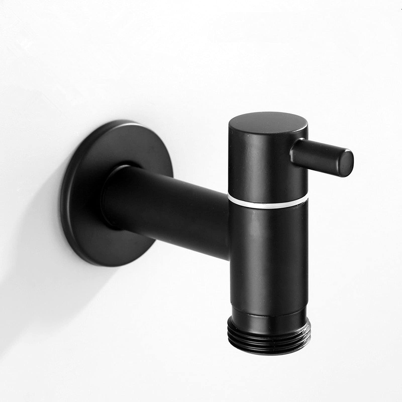 Rubinetto per lavatrice doppio multifunzione nero Rubinetto a parete per bagno in acciaio inossidabile Rubinetto per mocio Rubinetti per acqua da giardino per esterni resistenti Star of Light