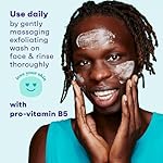 Clean & Clear Deep Action Exfoliating Facial Cleanser, Scrub & Face Wash, Pro-Vitamin B5, Lactic & Glycolic Acids, Oil-Free Gentle Daily Exfoliator for Soft, Smooth, Hydrated Skin, Vegan, 7 Fl Oz Tube - Image 4