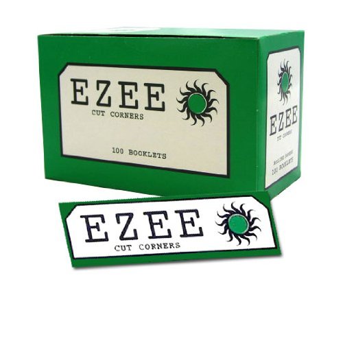 100 x BOOKS 5000 SHEETS MEDIUM GREEN STANDARD EZEE RIZLA ROLLING CIGARETTE PAPER