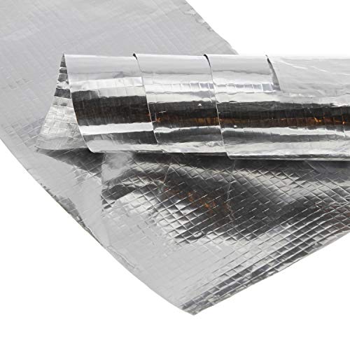 BISupply Radiant Barrier Foil - 1000 Sq. Ft Double-Sided Radiant Heat Foil Reflective Insulation Roll, 250 x 4 Ft