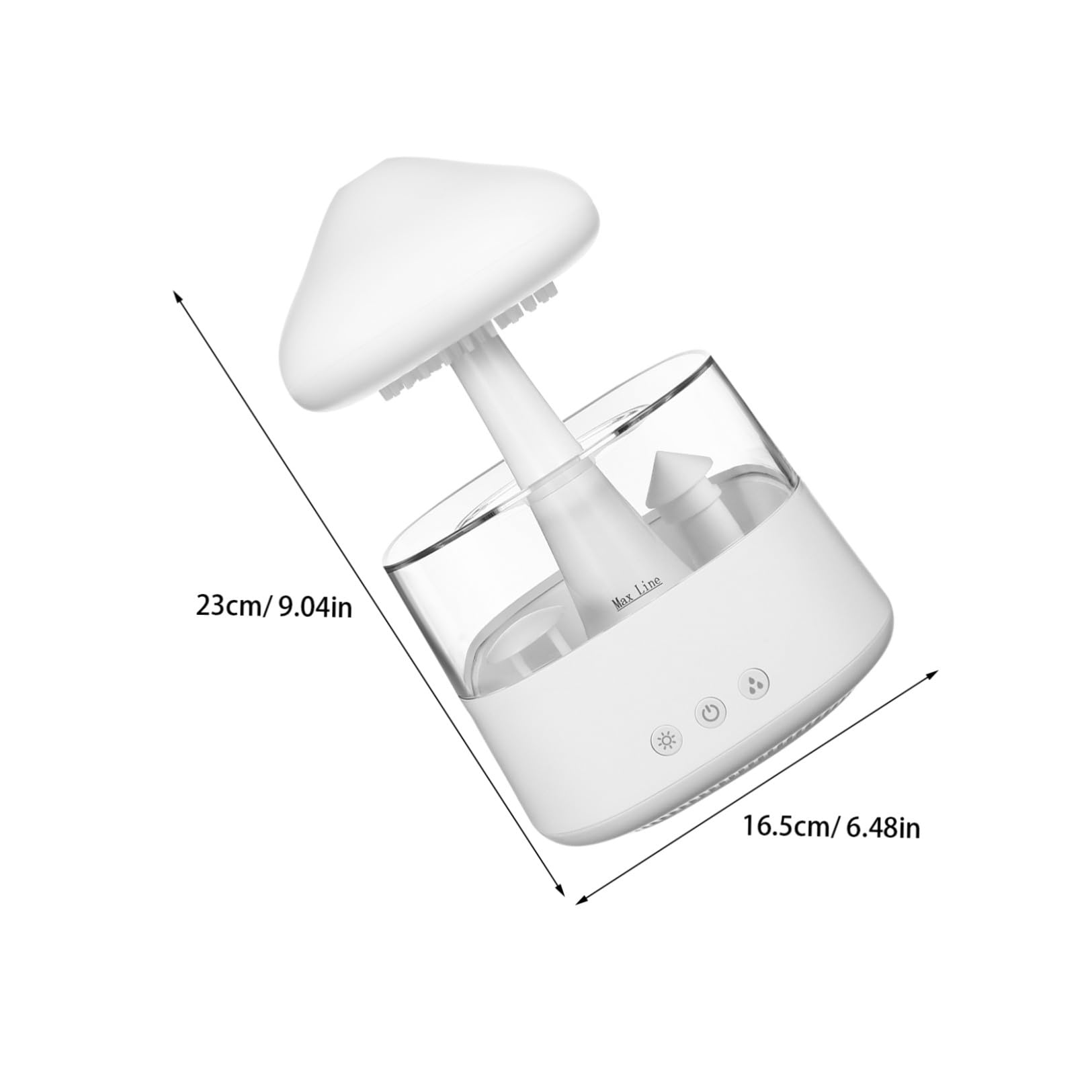 Humidificador Nube Blanco 450ml Usb-c Luces de 7 Colores