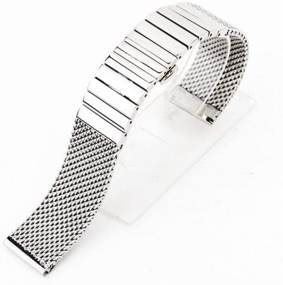 Bracelet montre acier inoxydable 18mm 20mm 24mm à fermoir papillon
