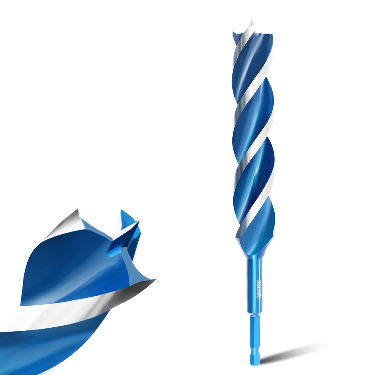 Teronbeta Wood Drill Bit 28mm x 230mm Professional 1/4 Inch Hex Shank Brad Point Auger Drill Bits for Wood
