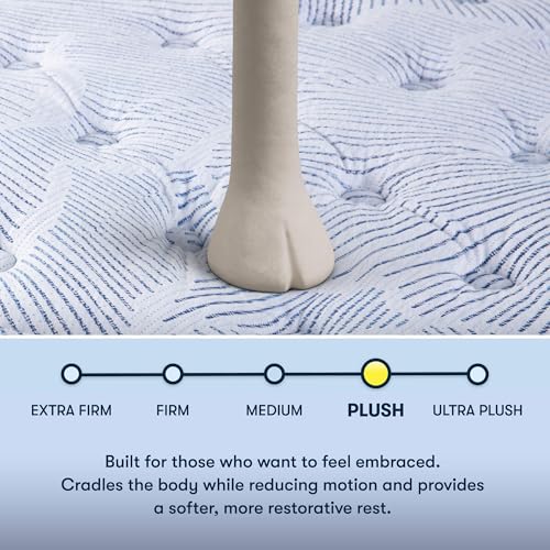 Serta Perfect Sleeper Enhanced 14.5" Twin Mattress - Plush Pillow Top, Cooling Gel Memory Foam, Pocket Innersprings for Motion Isolation, Edge Support, CertiPUR-US Certified - Nurture Night